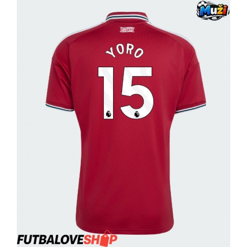Dres Manchester United Leny Yoro #15 Domáci 2026-27 Krátky Rukáv